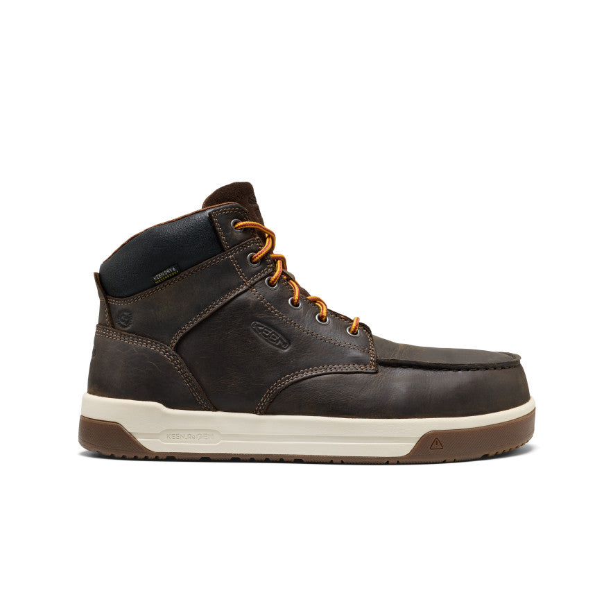Men's Gibson Waterproof Work Boot (Carbon Toe) - Cascade Brown/Gum