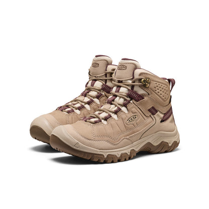 Women's Targhee IV Wide Waterproof Hiking Boot - Plaza Taupe/Huckleberry