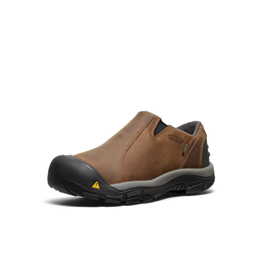Men's Brixen Waterproof Shoe Wide - Slate Black/Madder Brown