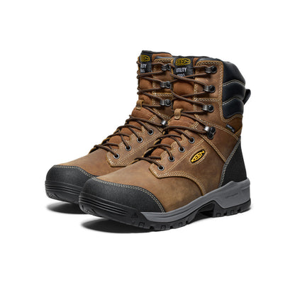 Men's Evanston 8" Insulated Waterproof Boot (Soft Toe) - Bison/Black