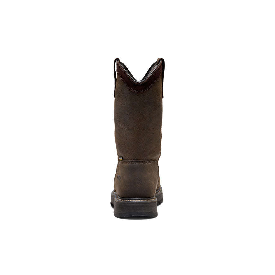 Men's Cincinnati Pull-On 90° Heel Waterproof Work Boot (Carbon Toe) - Chocolate Brown/Black