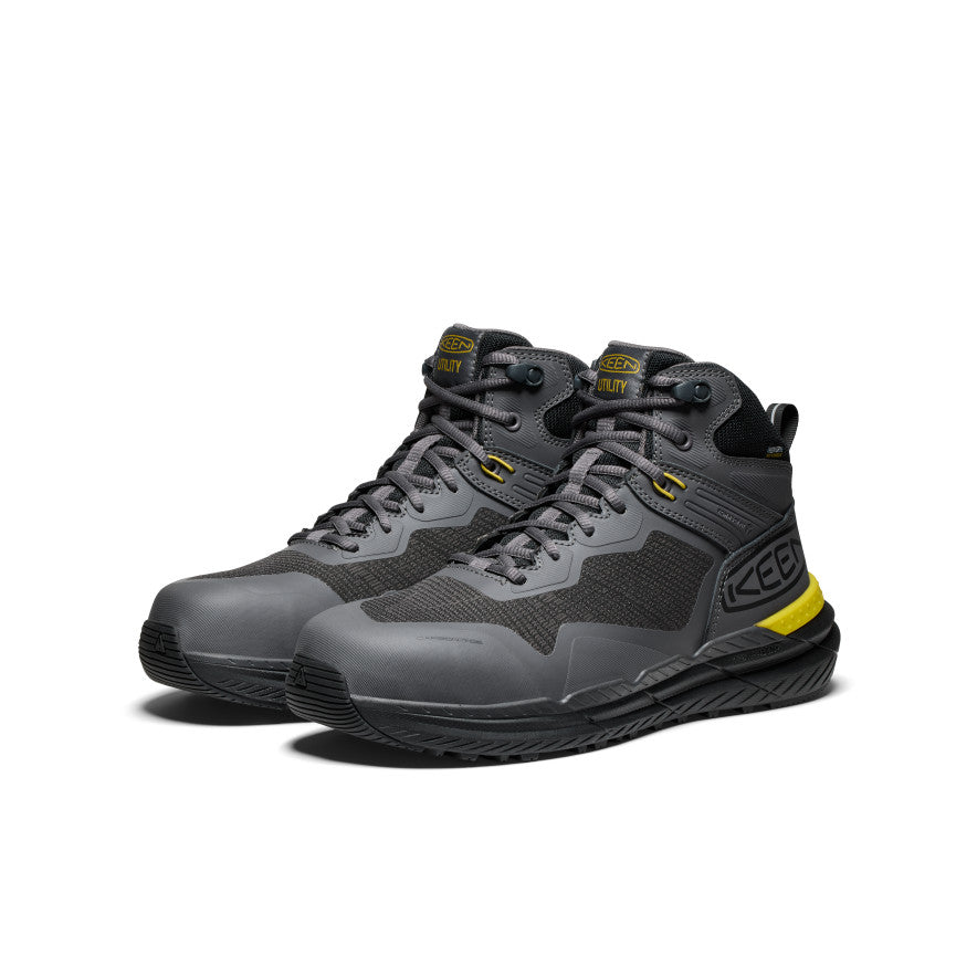 Men's Synchro Waterproof Work Boot (Carbon Toe) - Magnet/Black