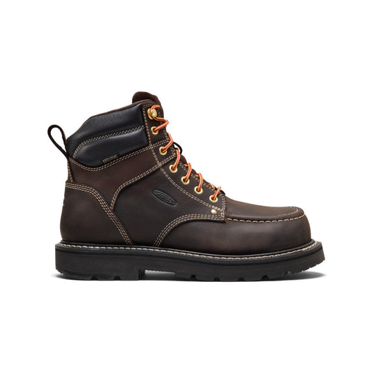 Men's Cincinnati 6" Waterproof 90° Heel Boot (Carbon Toe) - Coffee Bean/Black