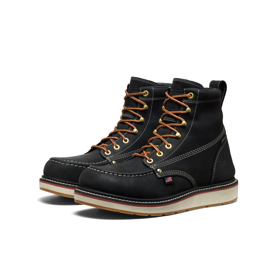 Men's Liberty 6" Waterproof Boot (Carbon Toe) - Black/Gum