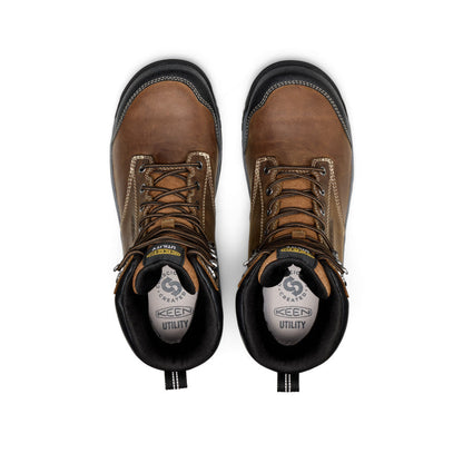 Men's Evanston 8" Waterproof Work Boot (Carbon Toe) - Bison/Black