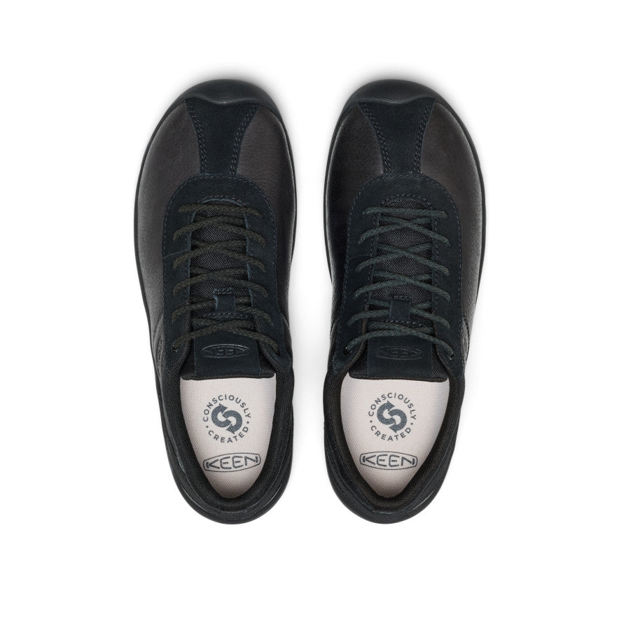 Women's Jasper Decon Leather Sneaker - Black/Black