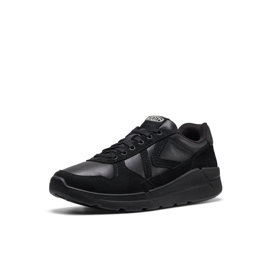 Women's KM2 Leather Jogger - Black/Black