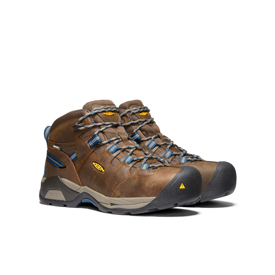 Men's Detroit XT Waterproof Boot (Steel Toe) - Cascade Brown/Orion Blue