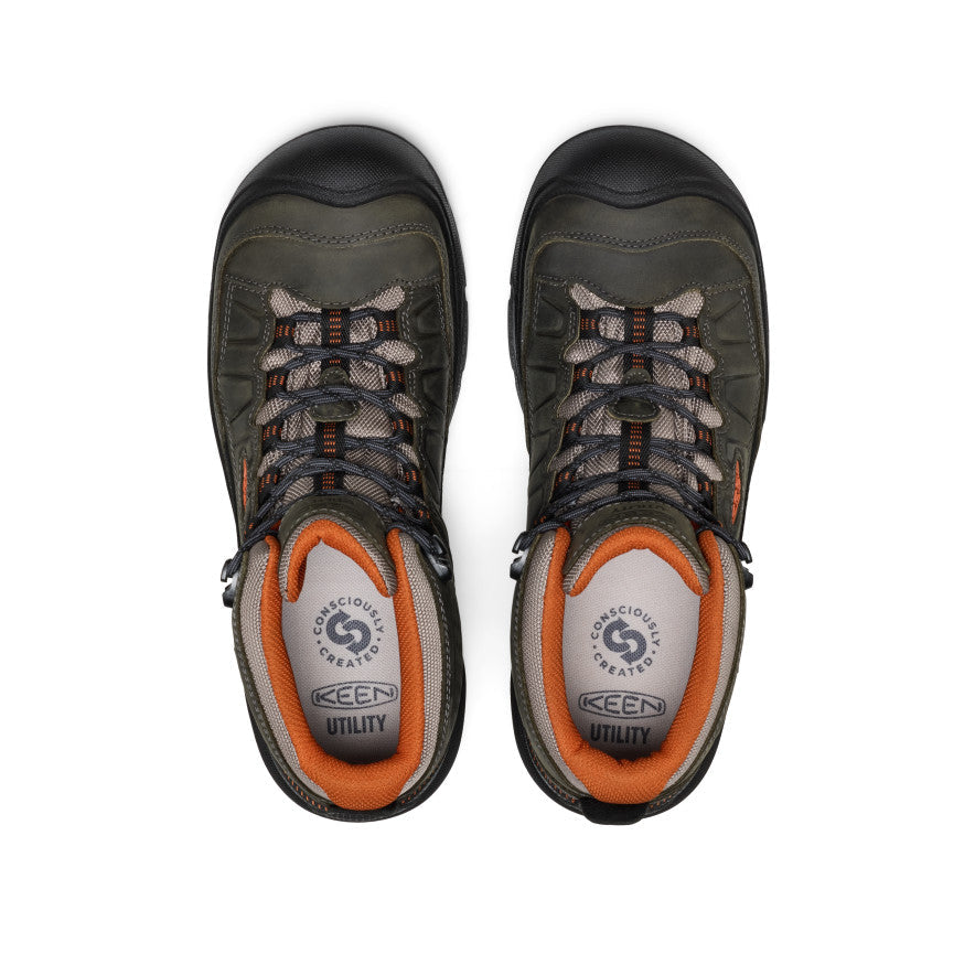 Men's Targhee IV Waterproof Work Boot (Carbon Toe) - Magnet/Black