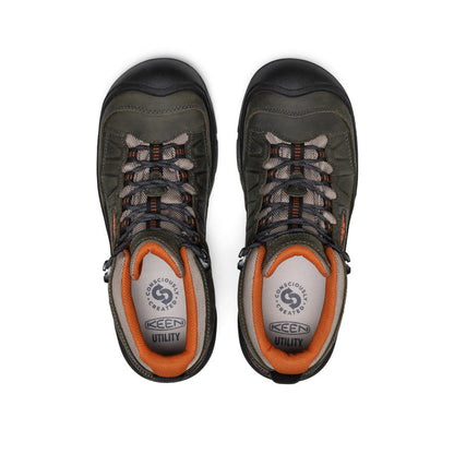 Men's Targhee IV Waterproof Work Boot (Carbon Toe) - Magnet/Black