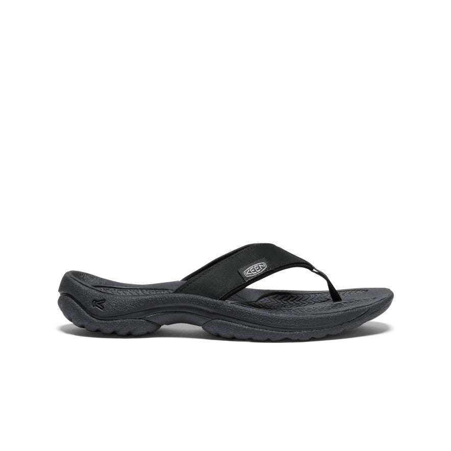 Women's Kona Leather Flip-Flop - Black/Vapor