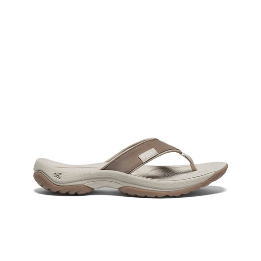 Women's Kona Leather Flip-Flop - Brindle/Silver Birch