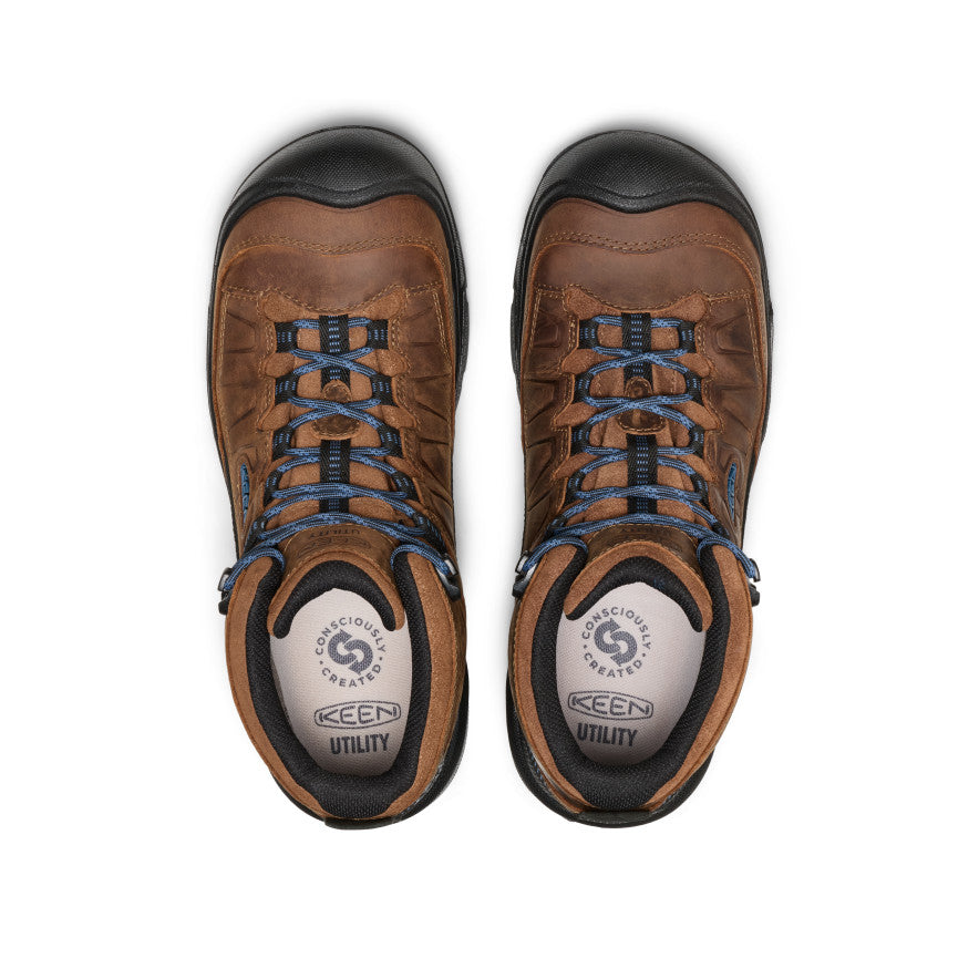 Men's Targhee IV Leather Waterproof Work Boot (Carbon Toe) - Bison/Black