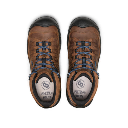 Men's Targhee IV Leather Waterproof Work Boot (Carbon Toe) - Bison/Black