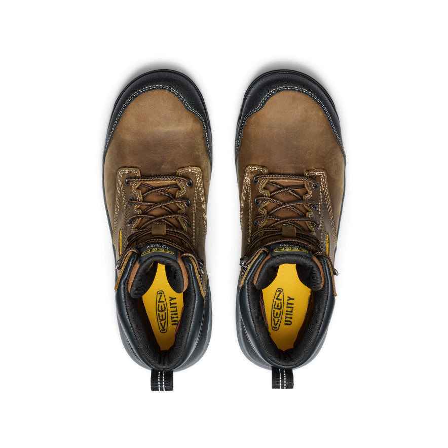 Men's Evanston 6" Insulated Waterproof Boot (Carbon Toe) - Bison/Black