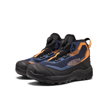 Men's Revel IV EXP CF Polar Waterproof Boot - Naval Academy/Flame Orange