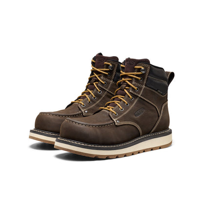 Men's Cincinnati 6" Waterproof Boot (Carbon Toe) - Dark Chocolate/Sandshell