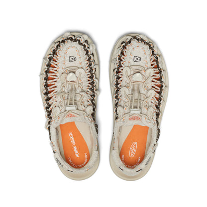 All Gender UNEEK Leather Henrik Vibskov Sneaker - Tangerine Cream