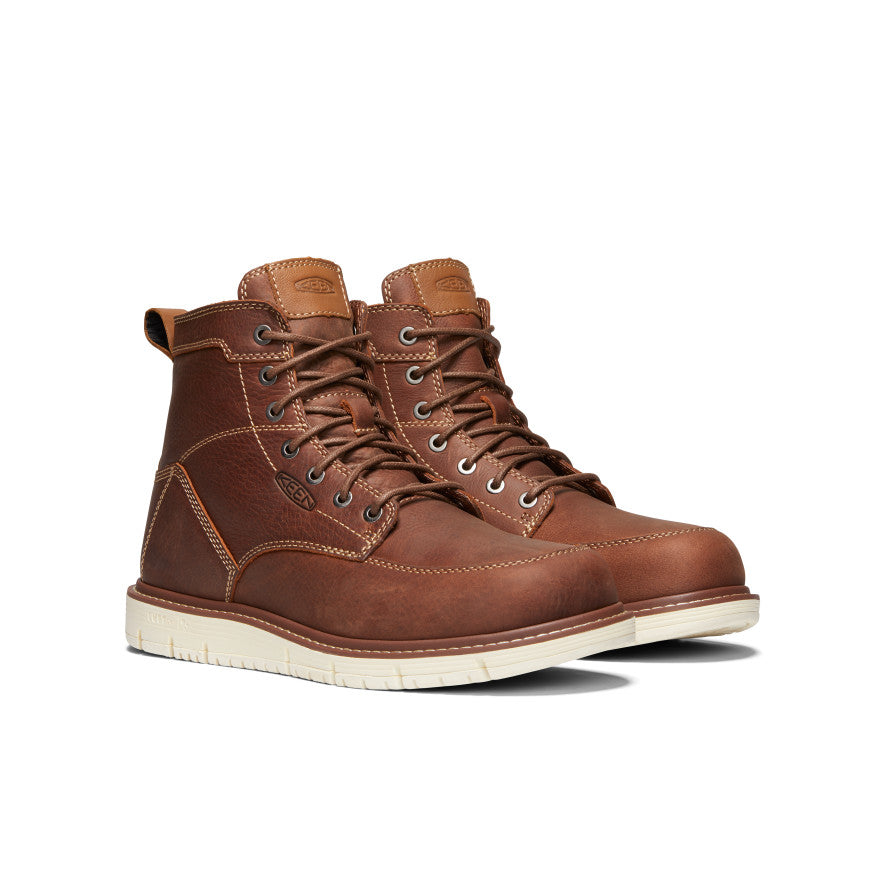 Men's San Jose 6" Boot (Soft Toe) - Gingerbread/Off White
