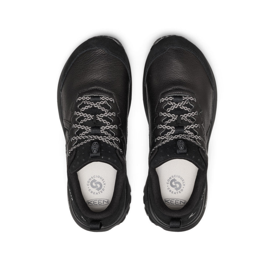Men's Roam Leather Trail Running Shoe - Black/Black