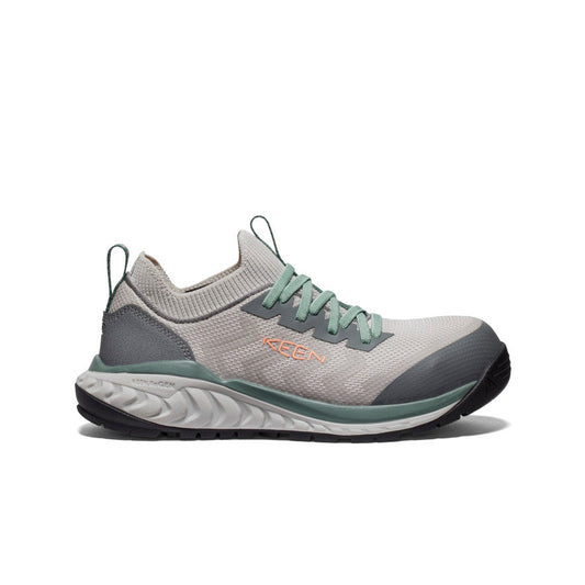 Women's Arvada Shift Work Sneaker (Carbon Toe) - Steel Grey/Granite Green