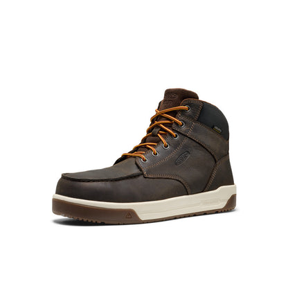 Men's Gibson Waterproof Work Boot (Carbon Toe) - Cascade Brown/Gum