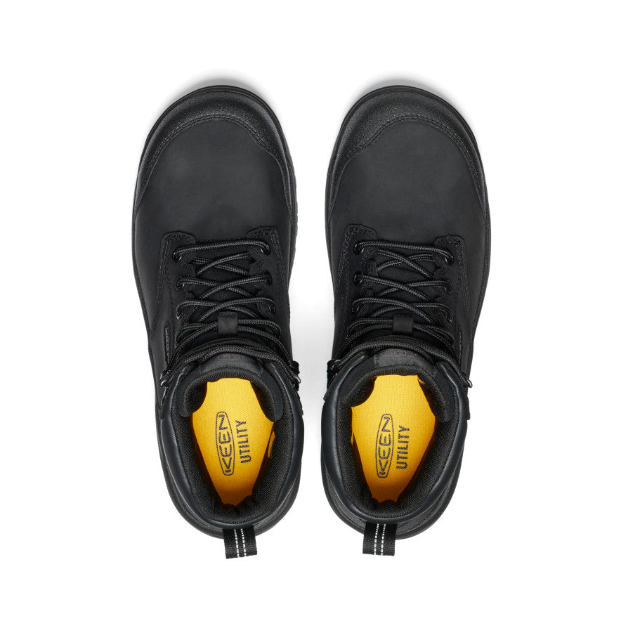 Men's Evanston 6" Waterproof Boot (Carbon Toe) - Black/Black