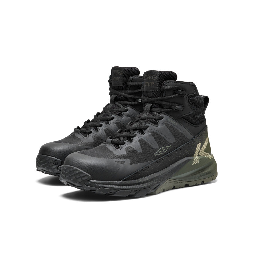 Men's Targhee Blur Waterproof Work Boot (Carbon Toe) - Forest Night/Black