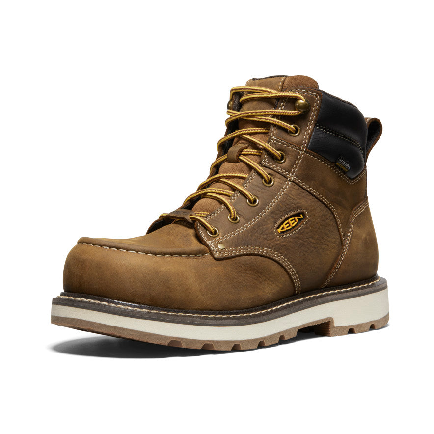 Men's Cincinnati 6" Waterproof 90° Heel Boot (Carbon Toe) - Belgian/Sandshell