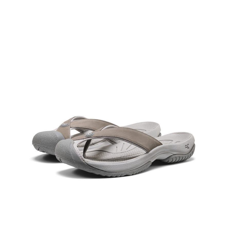 Men's Waimea Leather Flip-Flop - Monochrome/Steel Grey