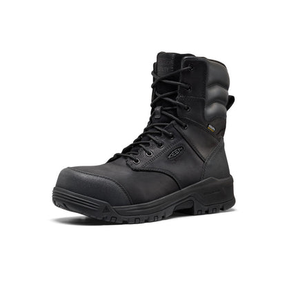 Men's CSA Evanston+ 8" Waterproof Boot (Carbon Toe) - Black/Black