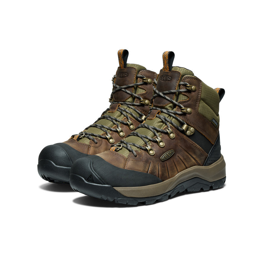 Men's Revel IV Polar Waterproof Boot - Bison/Orange Pepper