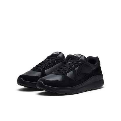 Women's KM2 Leather Jogger - Black/Black