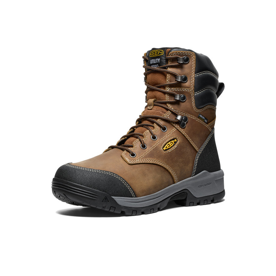 Men's Evanston 8" Insulated Waterproof Boot (Soft Toe) - Bison/Black