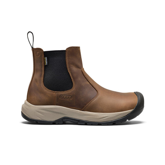 Men's Highframe Chelsea Waterproof Work Boot (Soft Toe) - Dark Earth/Black