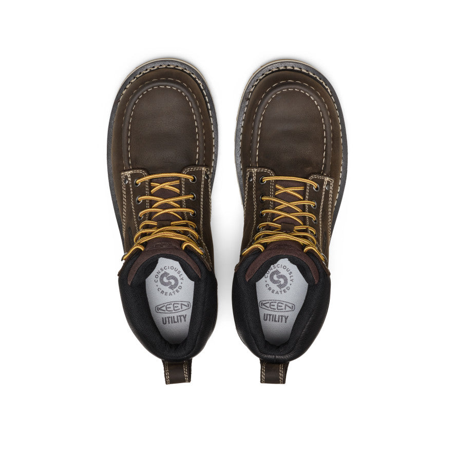 Men's Cincinnati 6" Waterproof Boot (Carbon Toe) - Dark Chocolate/Sandshell