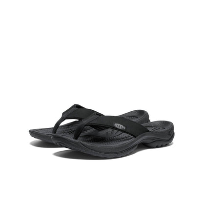 Women's Kona Leather Flip-Flop - Black/Vapor