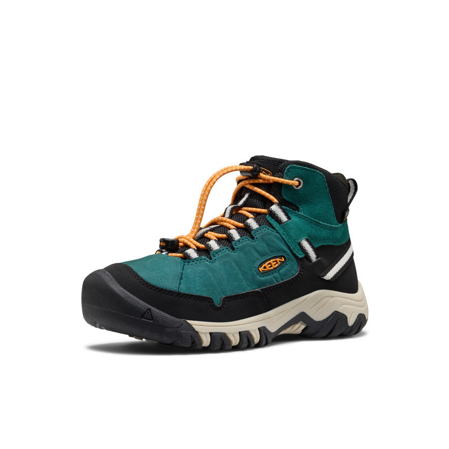 Big Kids' Targhee IV Waterproof Hiking Boot - Mediterranea/Flame Orange