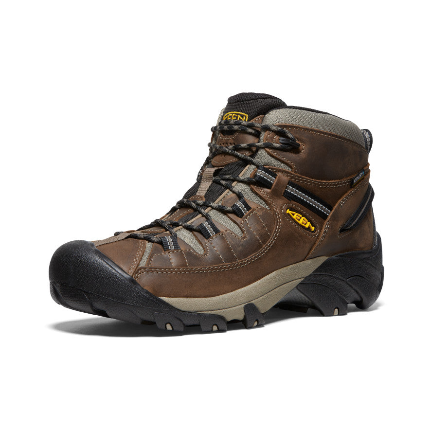 Men's Targhee II Mid Waterproof Hiking Boots - Shitake/Brindle