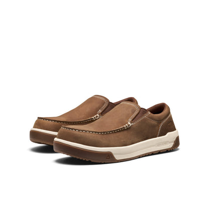 Men's Gibson Slip-On Work Shoe (Carbon Toe) - Belgian/Gum