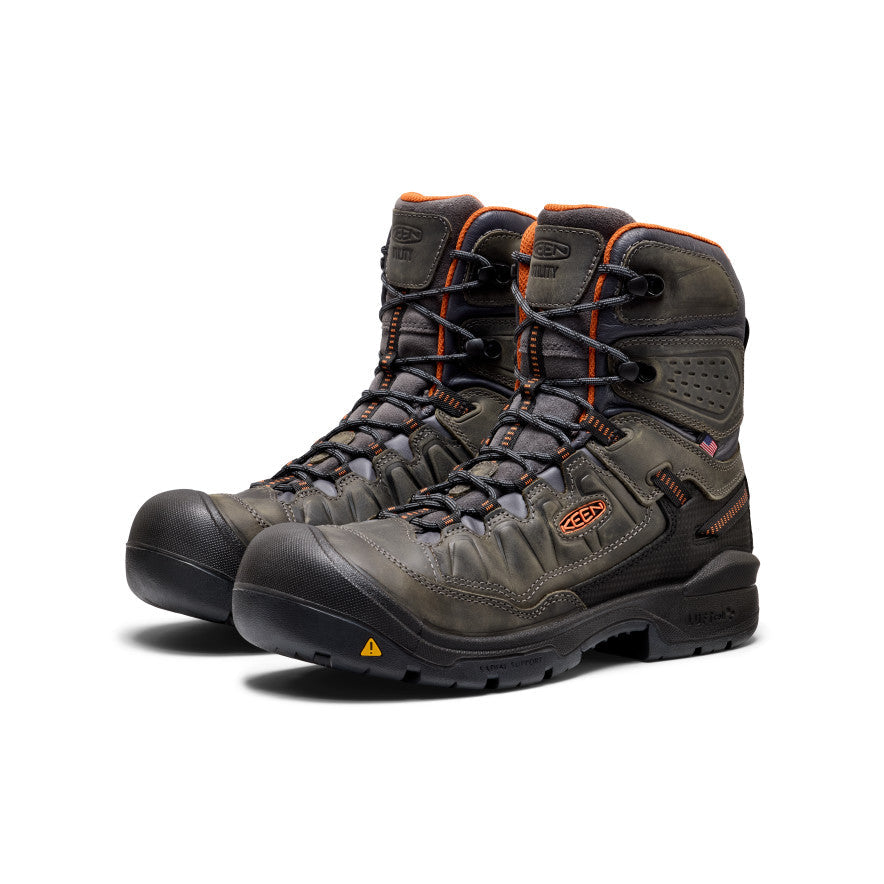 Men's Targhee IV 8" Waterproof Work Boot (Carbon Toe) - Magnet/Black