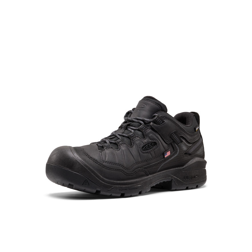Men's Targhee IV Waterproof Work Shoe (Soft Toe) - Black/Black