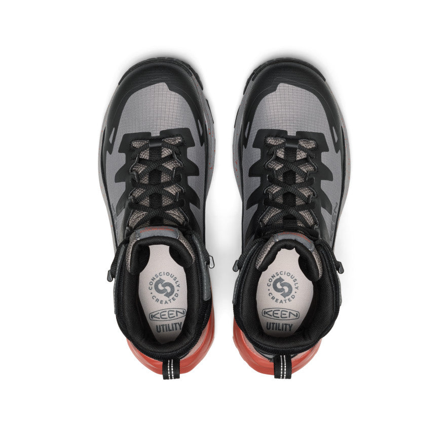 Men's Targhee Blur Waterproof Work Boot (Carbon Toe) - Steel Grey/Black