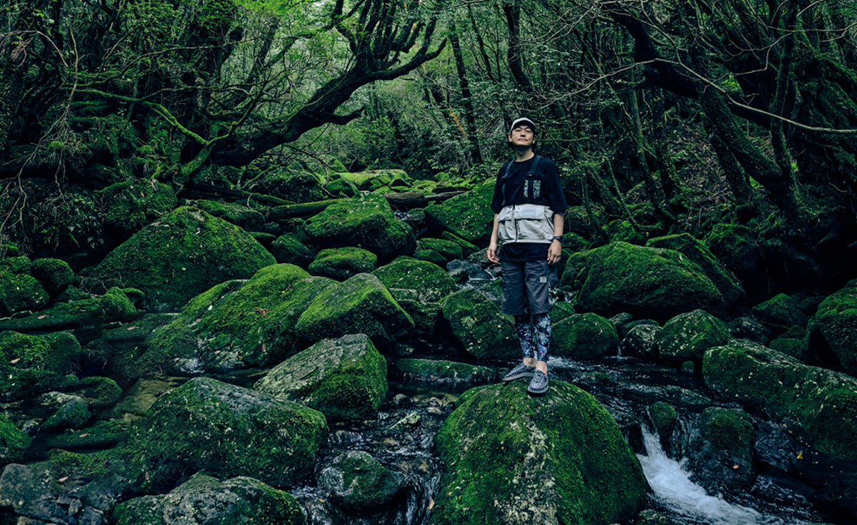 Men's UNEEK Sneaker x ELNEST - Yakushima Forestra Camo