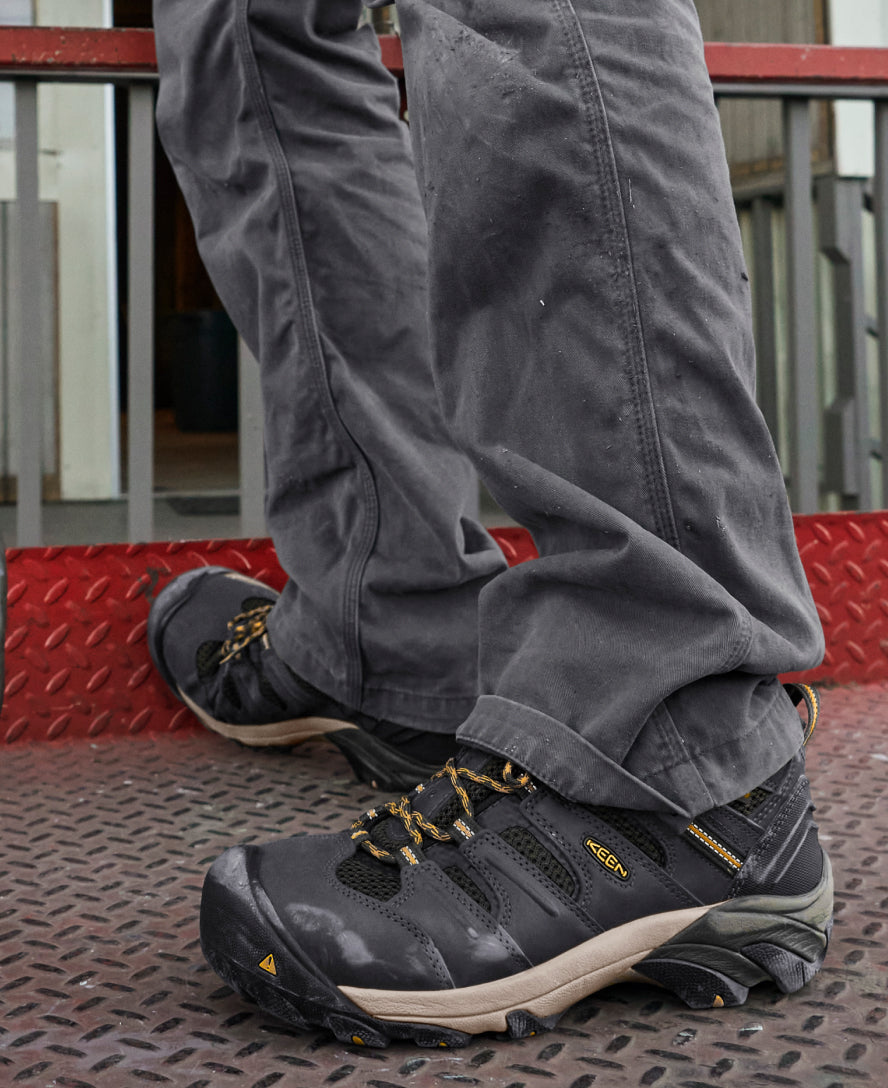 Men's Lansing Mid Waterproof (Steel Toe) - Raven/Tawny Olive