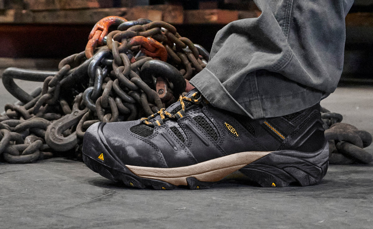Men's Lansing Mid Waterproof (Steel Toe) - Raven/Tawny Olive