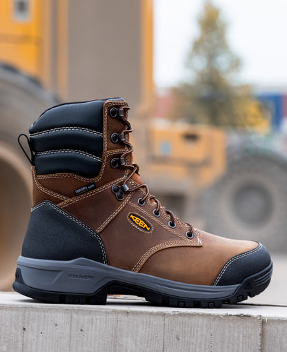 Men's Evanston 8" Insulated Waterproof Boot (Soft Toe) - Bison/Black