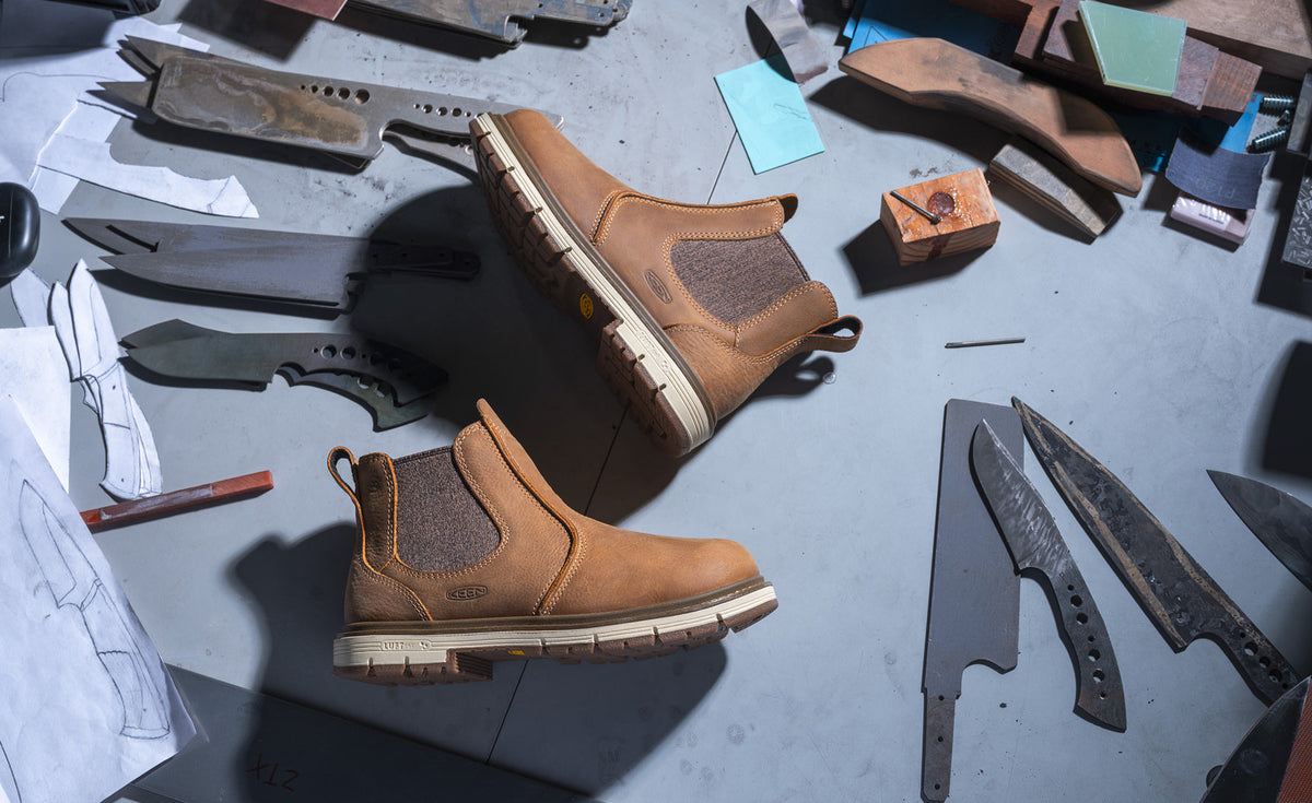 Women's San Jose Chelsea 90° Heel Boot (Soft Toe) - Belgian/Gum