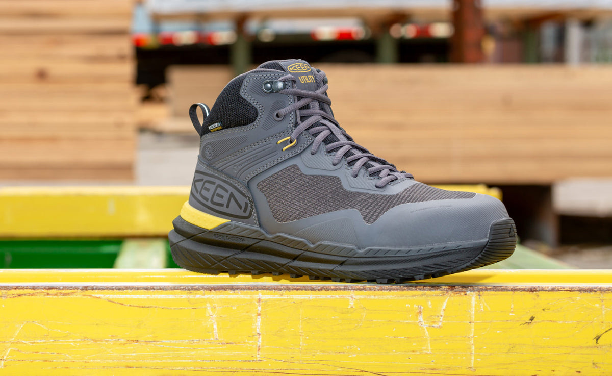 Men's Synchro Waterproof Work Boot (Carbon Toe) - Magnet/Black