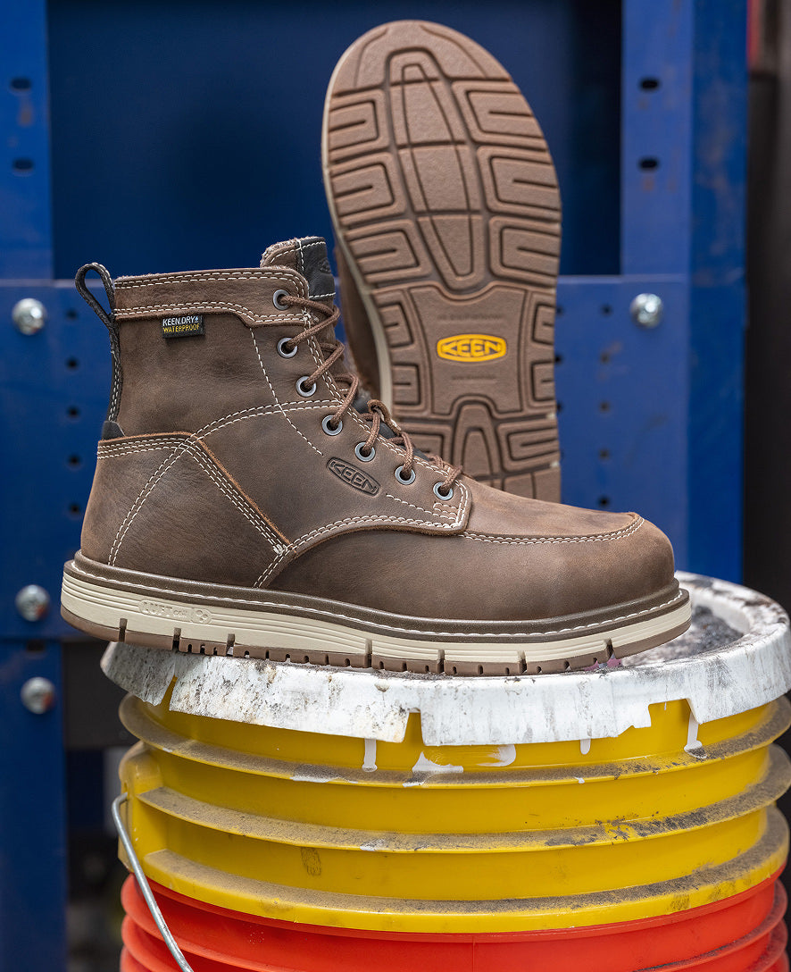 Women's San Jose 6" Waterproof Boot (Aluminum Toe) - Cascade Brown/Gum
